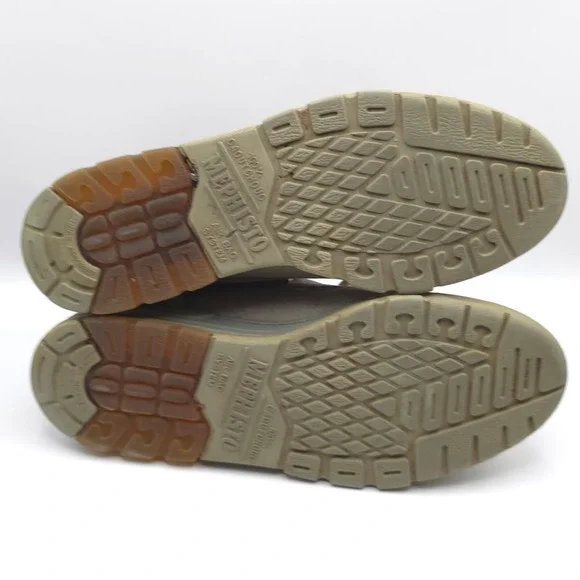 MEPHISTO Size 8.5 Runoff Walking Shoes Light Gray Nubuck Leather AIR‎ BAG SYSTEM